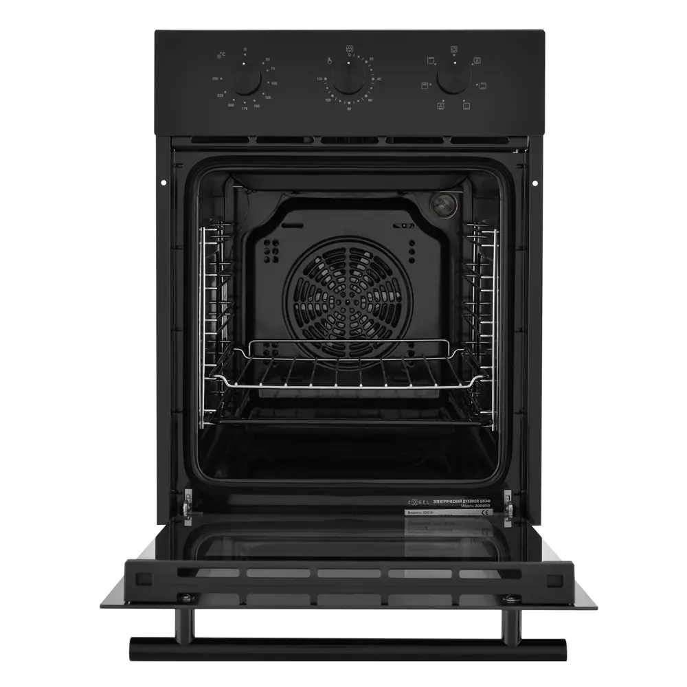 Встраиваемый духовой шкаф Zugel ZOE604В 45x59.5x60 см конвекция цвет черный 89453982 STLM-2178166  - Вид №1