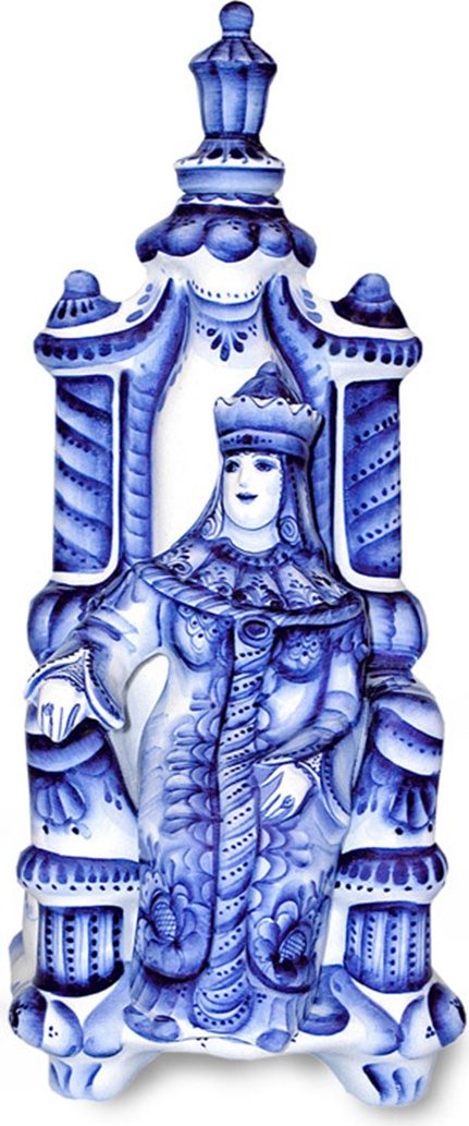 10621801 Гжельский фарфоровый завод Штоф "Царевна"0,5л 