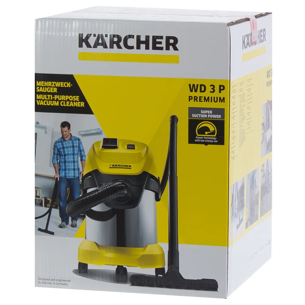 Пылесос строительный Karcher WD 3 P Premium 1.629-891.0, 1000 Вт, 17 л 81944534 STLM-2043421  - Вид №5
