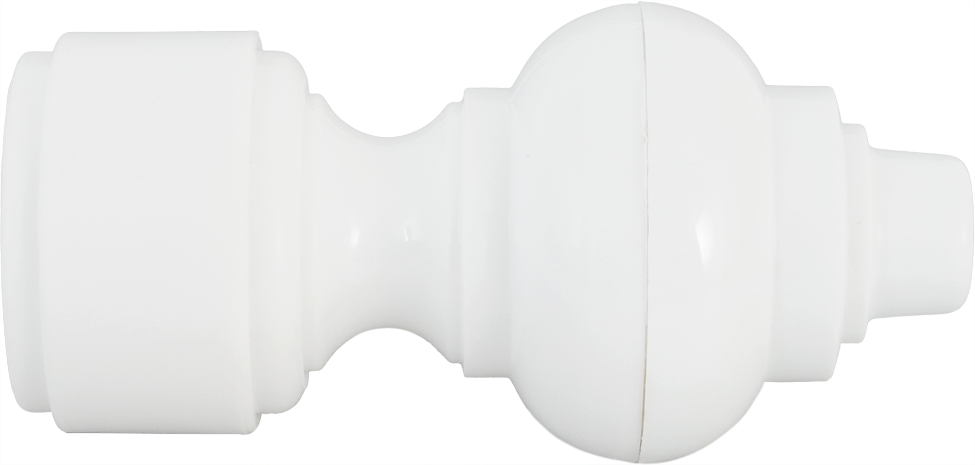 РУССКИЕ КАРНИЗЫ Наконечник Шар для карниза белый 8,6 см комплект 2 шт 86943288 STLM-0072631