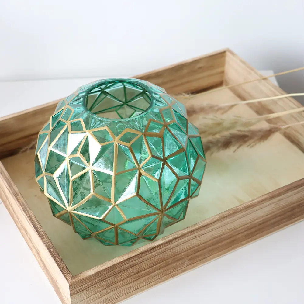 Ваза Maria от Santreyd — бирюзовая стеклянная для цветочных композиций 87908777 STLM-0821639 - Вид №2