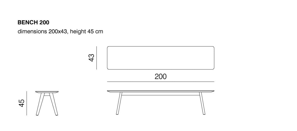 Скамейка из массива дерева prostoria монах ARCH-00113698 - Вид №5