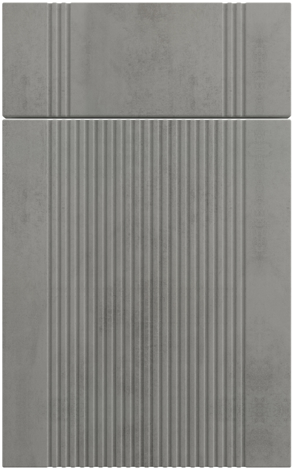 Фасады для кухни Модерн Фрезеровка «Риффель» Бетон серый №286 SIDAK SIST591-13322