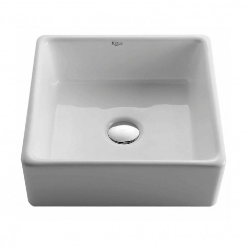 KCV-120 Накладная раковина на столешницу  прямоугольная Krausru  - Вид №1