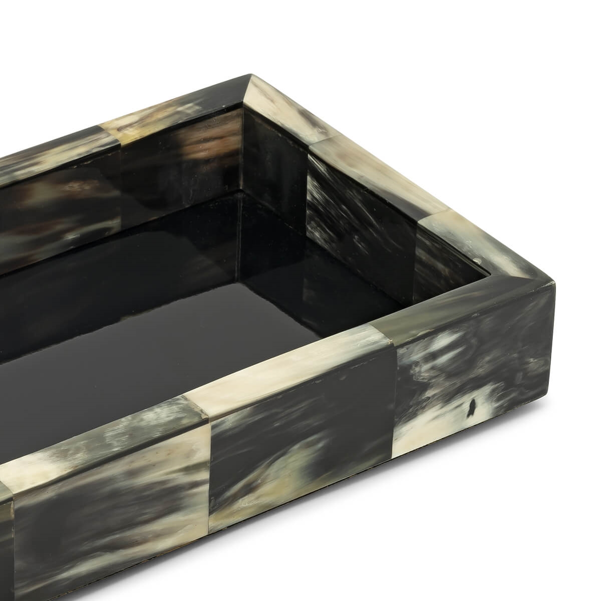 600796-90 ABHIKA ПОДНОС RECT MD BLACK  - Вид №1