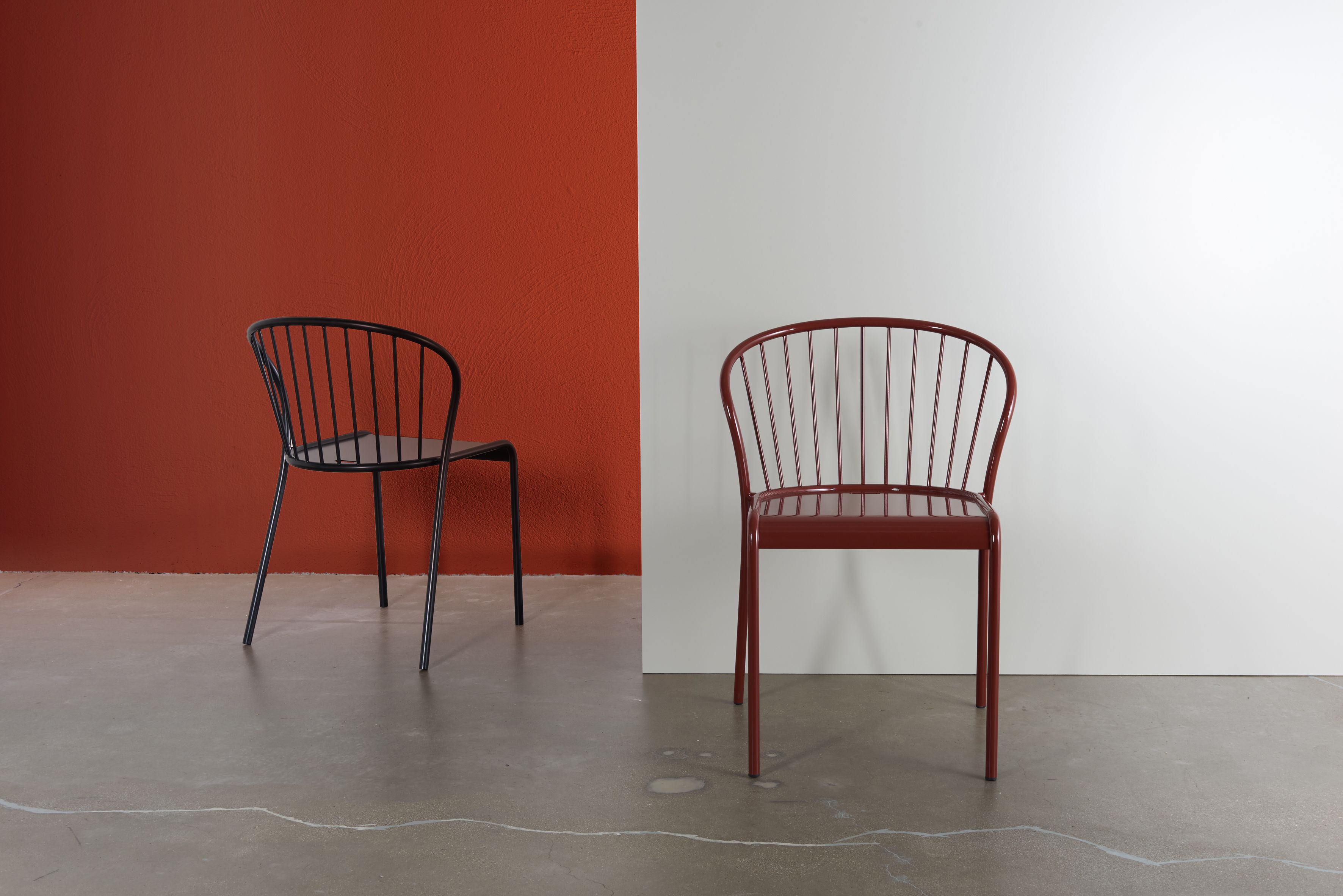 Окрашенный металлический садовый стул Atipico Cannet ARCH-00027469 - Вид №4