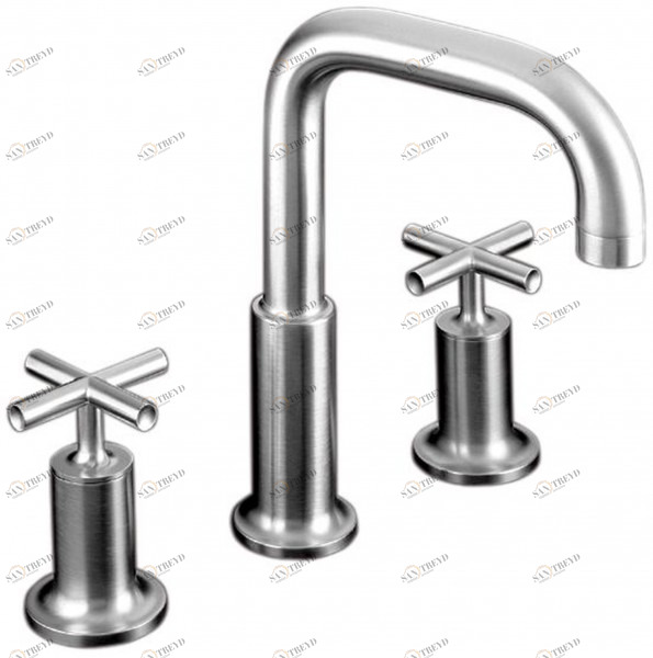 E144063-CP Смеситель для раковины на 3 отверстия Jacobdelafon PURIST Santreyd