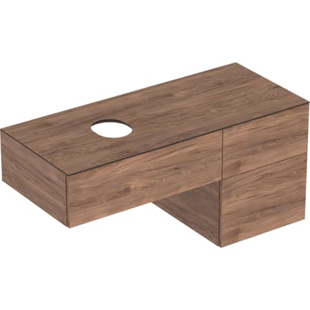 501.184.00.1 Шкафчик для накладной раковины Geberit VariForm, с тремя выдвижными ящиками, полкой и сифоном Geberit  - Вид №6