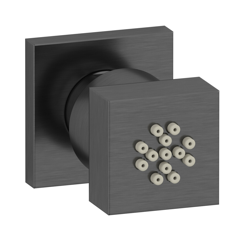 Боковая форсунка квадратная WE ARE IB sh030rr Brushed Black Chrome RICAMBI