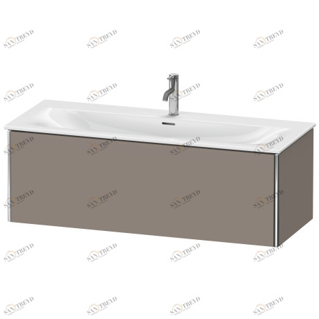 XS422604343 Тумбочка подвесная XSquare #XS4226 1210 x 478 мм Базальт матовый, декор Duravit