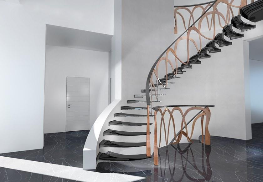 Siller Treppen Консольная стеклянная лестница со светодиодной подсветкой sun-id-1490676 - Вид №2