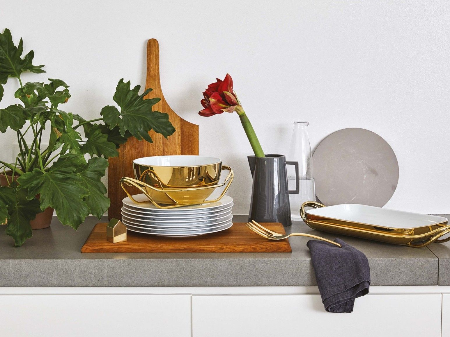 Фарфор и нержавеющая сталь Spaghettiera Sambonet New Living ARCH-00126404 - Вид №2