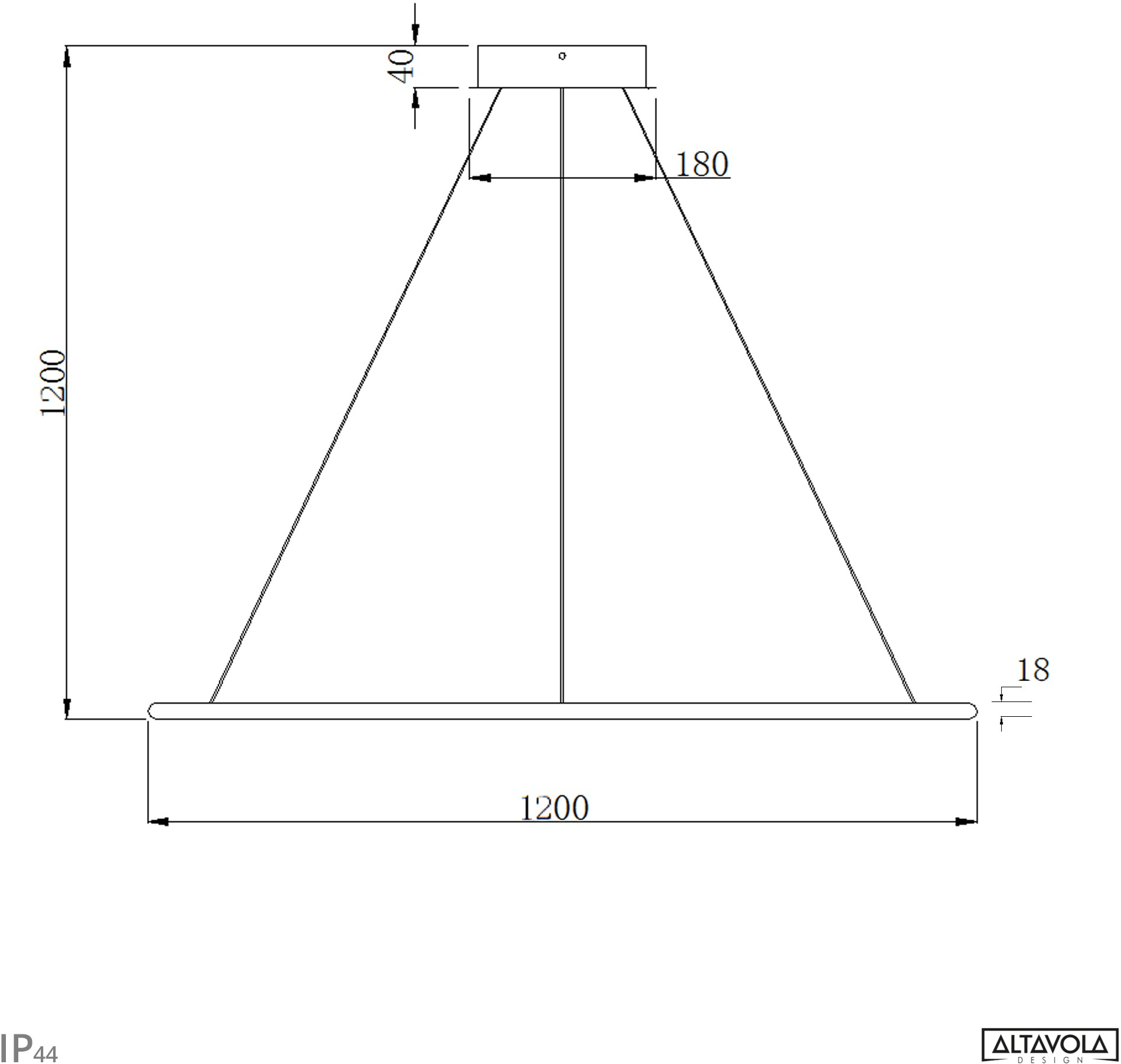 Altavola Design Светодиодный подвесной светильник из алюминия Led shape La073/p  - Вид №20