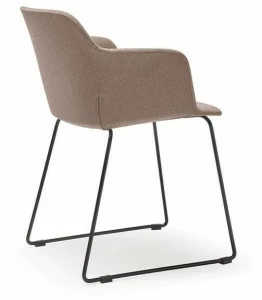 Quinti Sedute Тканевый стул на санках с подлокотниками Deep cover