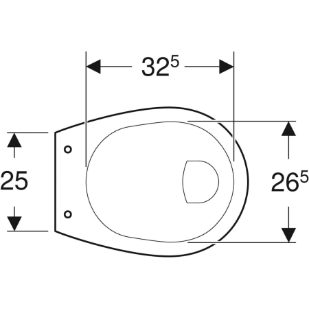 211105000 Напольный унитаз Geberit Vitalis, горизонтальный смыв, увеличенной высоты, горизонтальный выпуск Geberit  - Вид №2