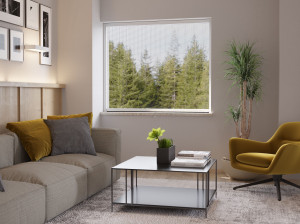 Вертикальная ветрозащитная экранная сетка, для легкой или скрытой установки