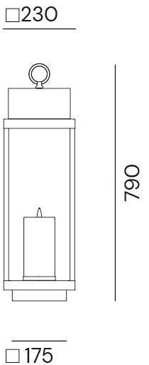 Il Fanale Торшер для улицы из латуни Lanterne 265.01.ff - Вид №2