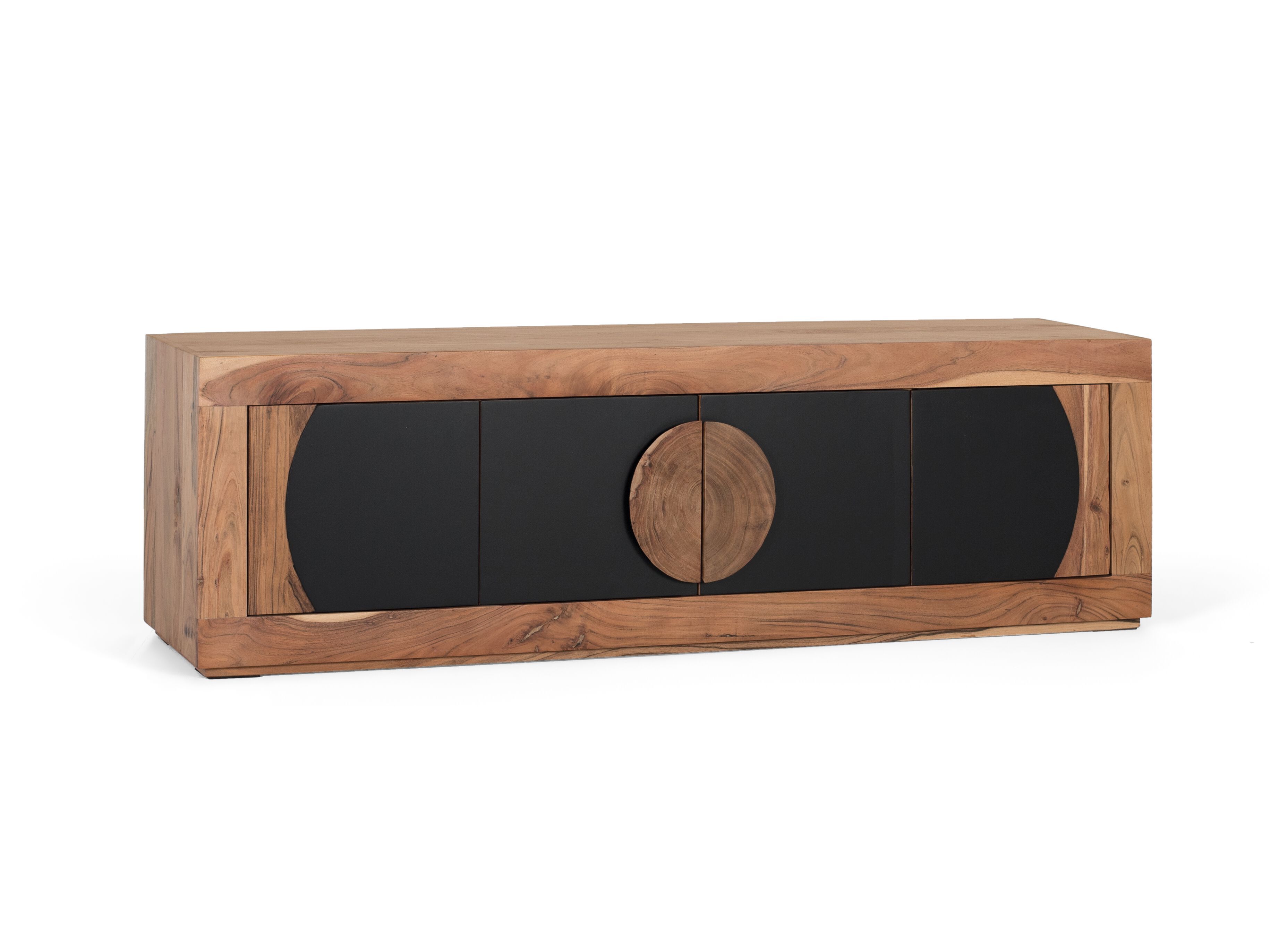 ТВ-шкаф из акации с распашными дверцами Giner y Colomer Essence ARCH-00074366 - Вид №1