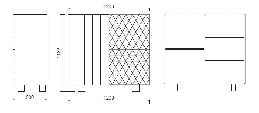 Шкаф из ископаемого дуба Teúkhō TRIGONO ARCH-00056133 - Вид №8