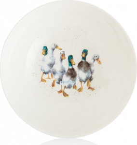 10637573 Royal Worcester Салатник порционный Royal Worcester "Забавная фауна","Утки" 15см Фарфор костяной
