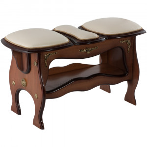 11138 Скамья 3-секционная большая Молочный BOGACHO