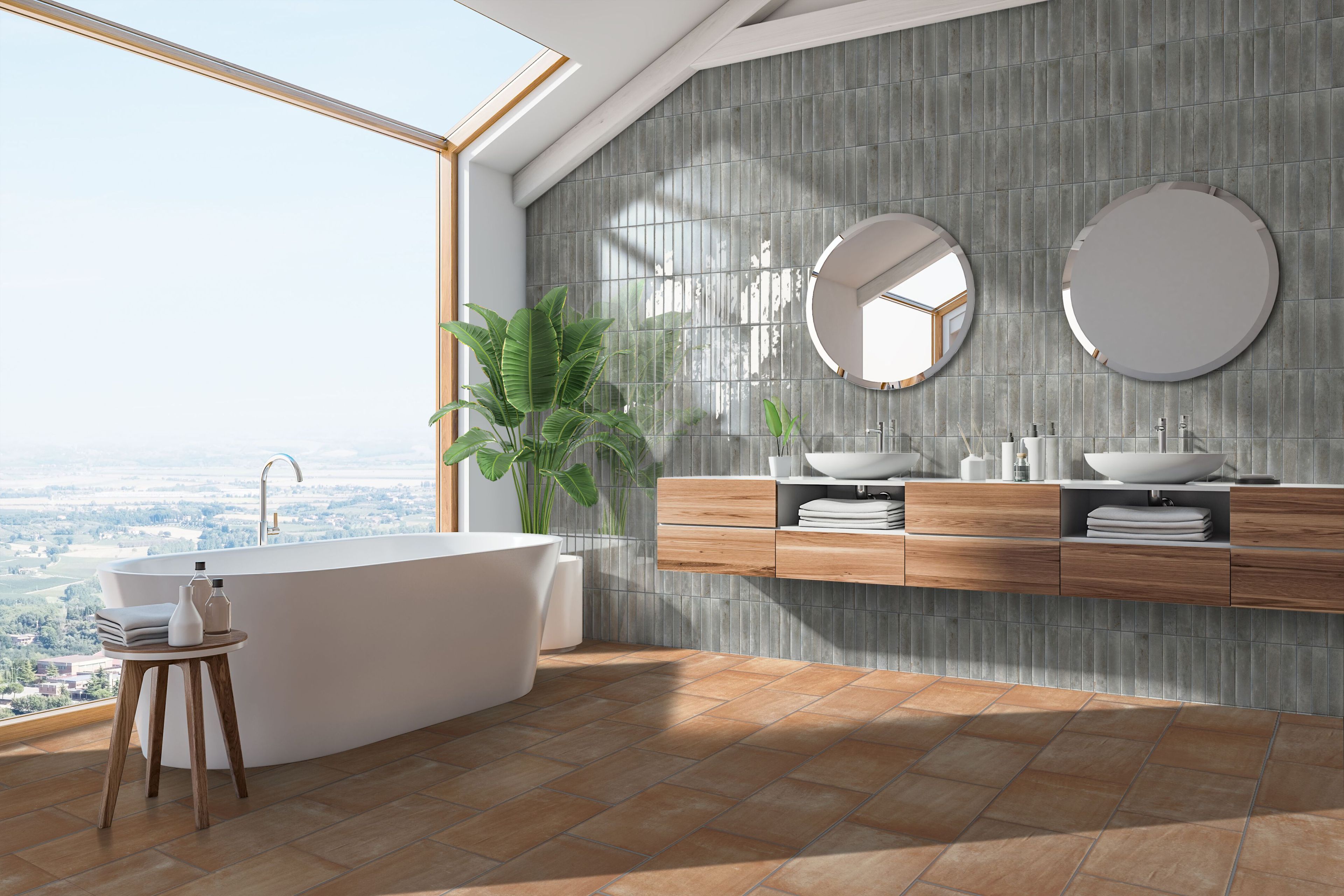 Напольное / керамогранит с терракотовым эффектом KERADOM GARFAGNANA ARCH-00110056 - Вид №11