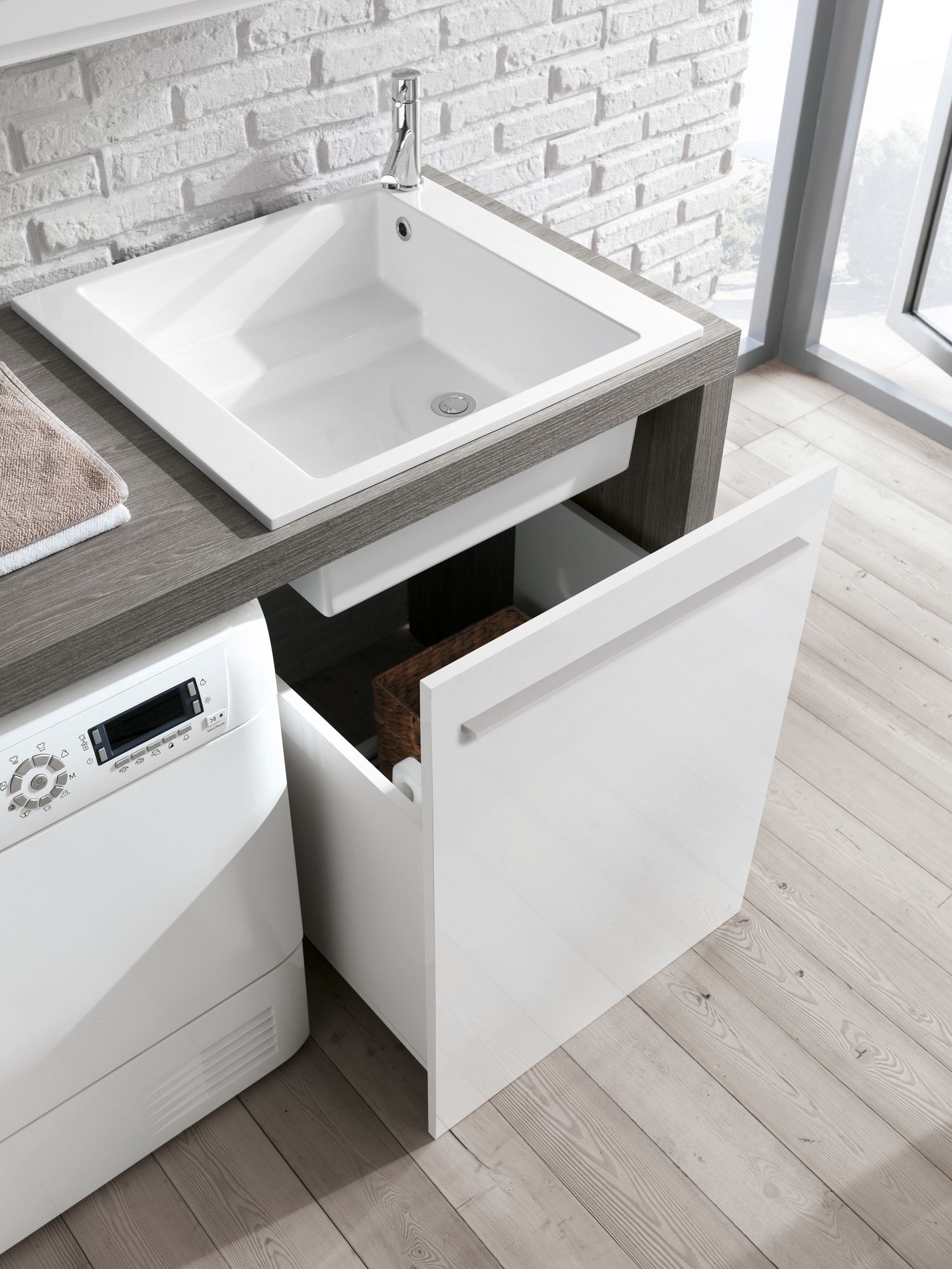 Шкаф для белья со стиральной машиной Gruppo Geromin магазин ARCH-00097007 - Вид №1