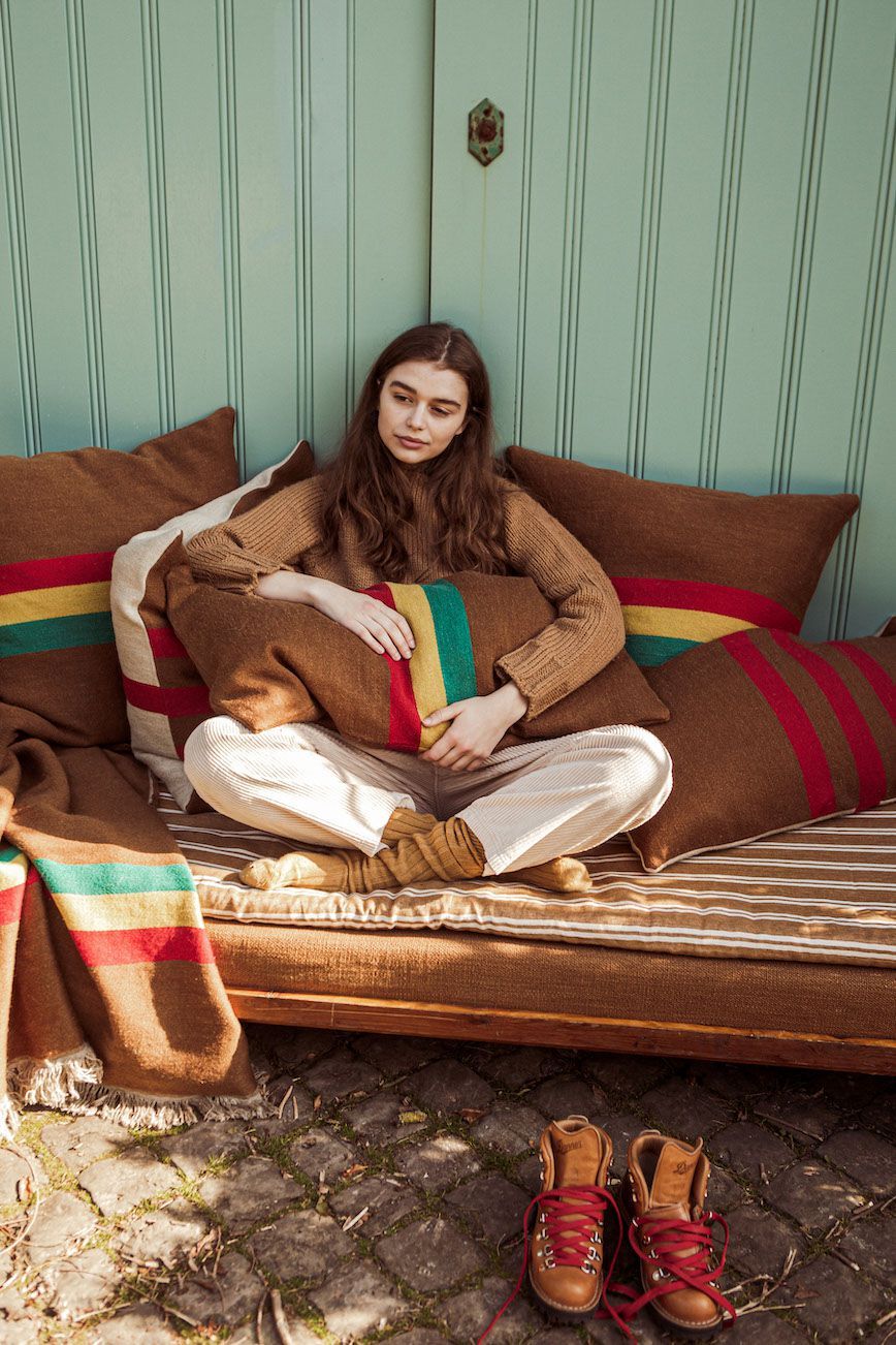 Прямоугольная подушка из льна и шерсти Libeco Home Манитоба ARCH-00034593 - Вид №3