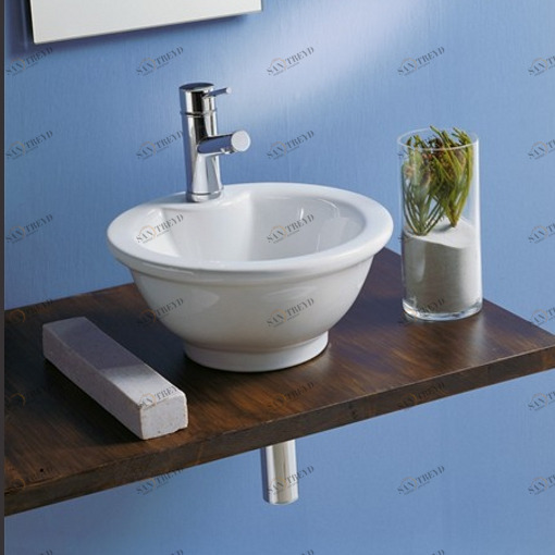 8001 Накладная раковина на столешницу  овальная Scarabeo Ceramiche 