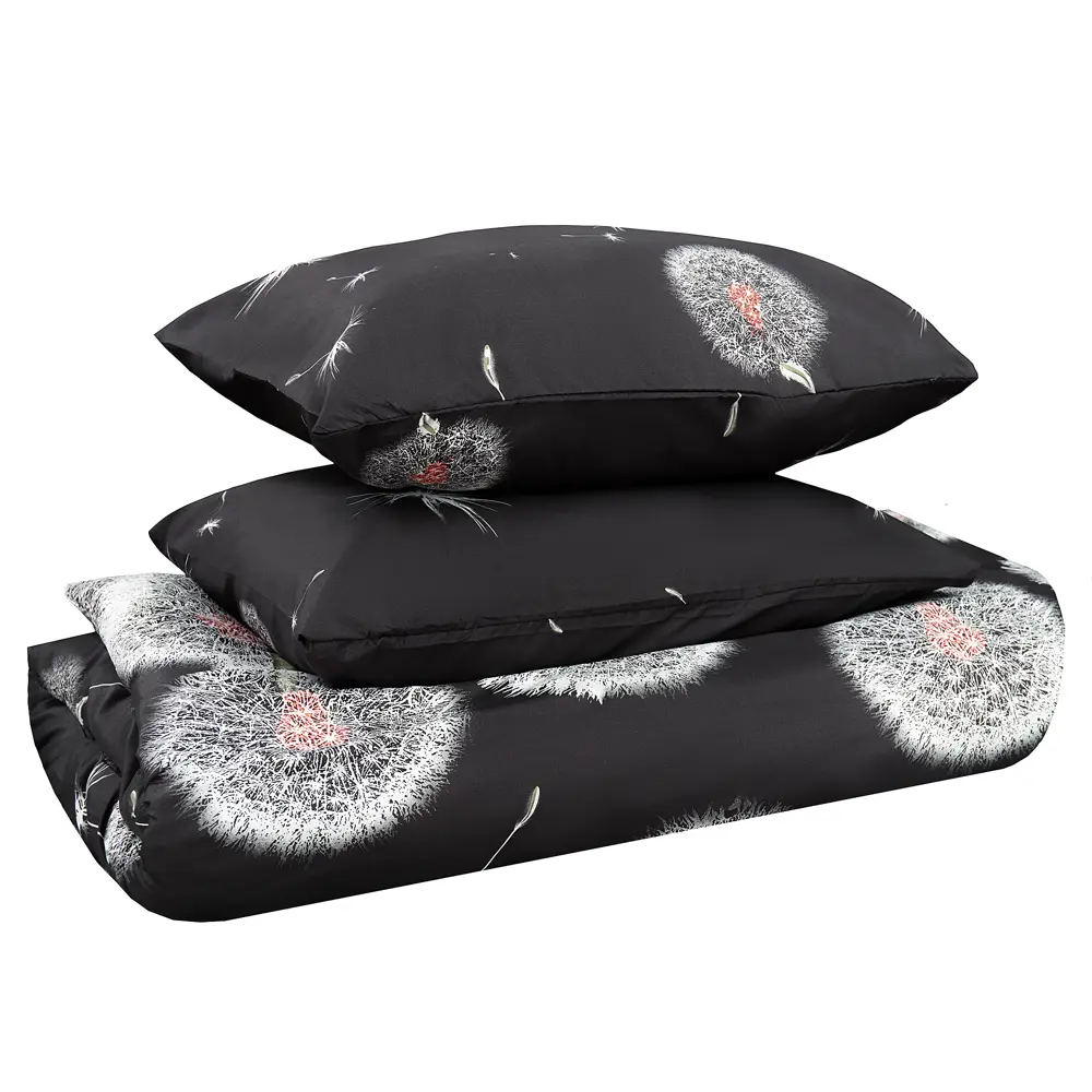 Комплект постельного белья Amore Mio Левиту евро полисатин черный STLM-2126904 - Вид №1