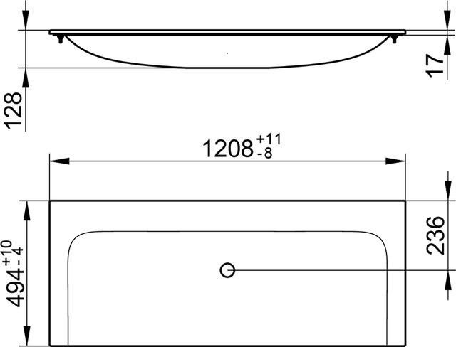 32980311200 Керамический умывальник KEUCO Plan - Вид №2