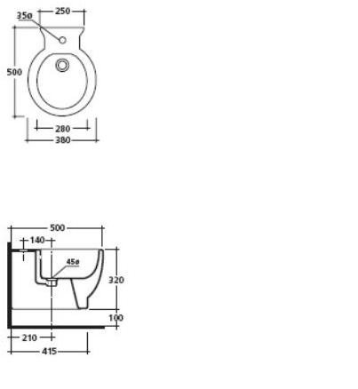 Биде подвесное El1 / el2 Galassia sun-id-1442729 - Вид №2