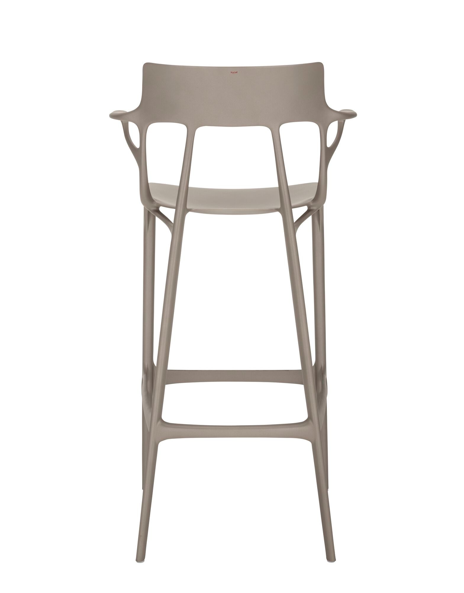 Высокий стул из переработанного инженерного пластика для сада со спинкой Kartell A. I ARCH-00056063 - Вид №16