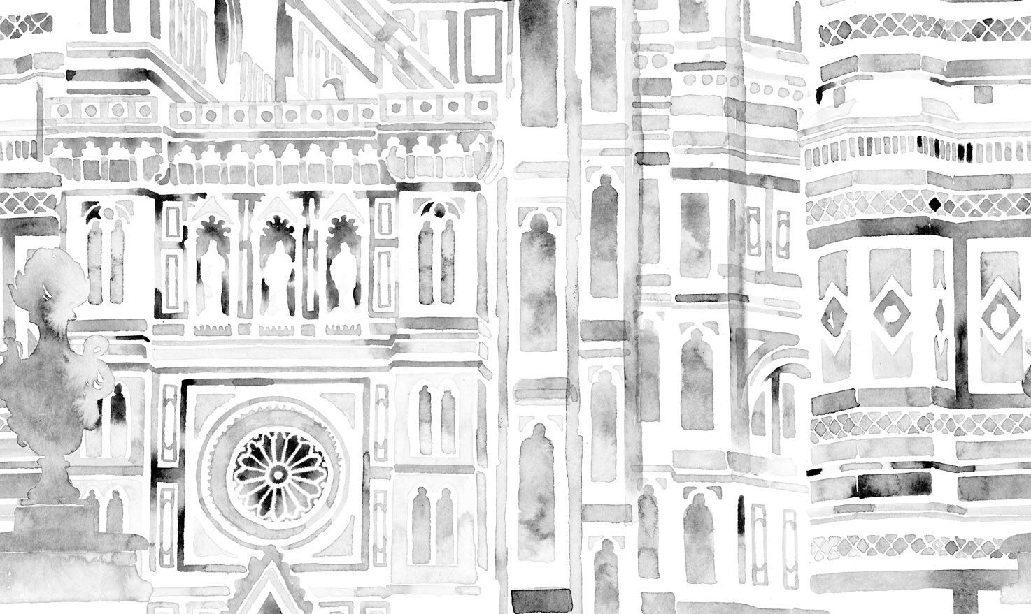 Обои с рисунком Jannelli&Volpi FIRENZE ARCH-00112535