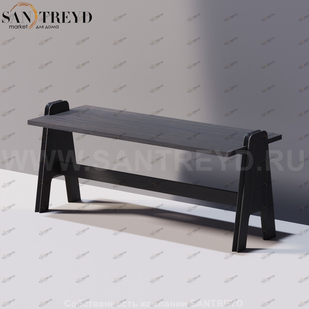 Agape CAVALLETTO Скамья под темный дуб ACVL0391RW