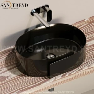 RL56L9017 Накладная раковина на столешницу  овальная Ceramica Flaminia Roll