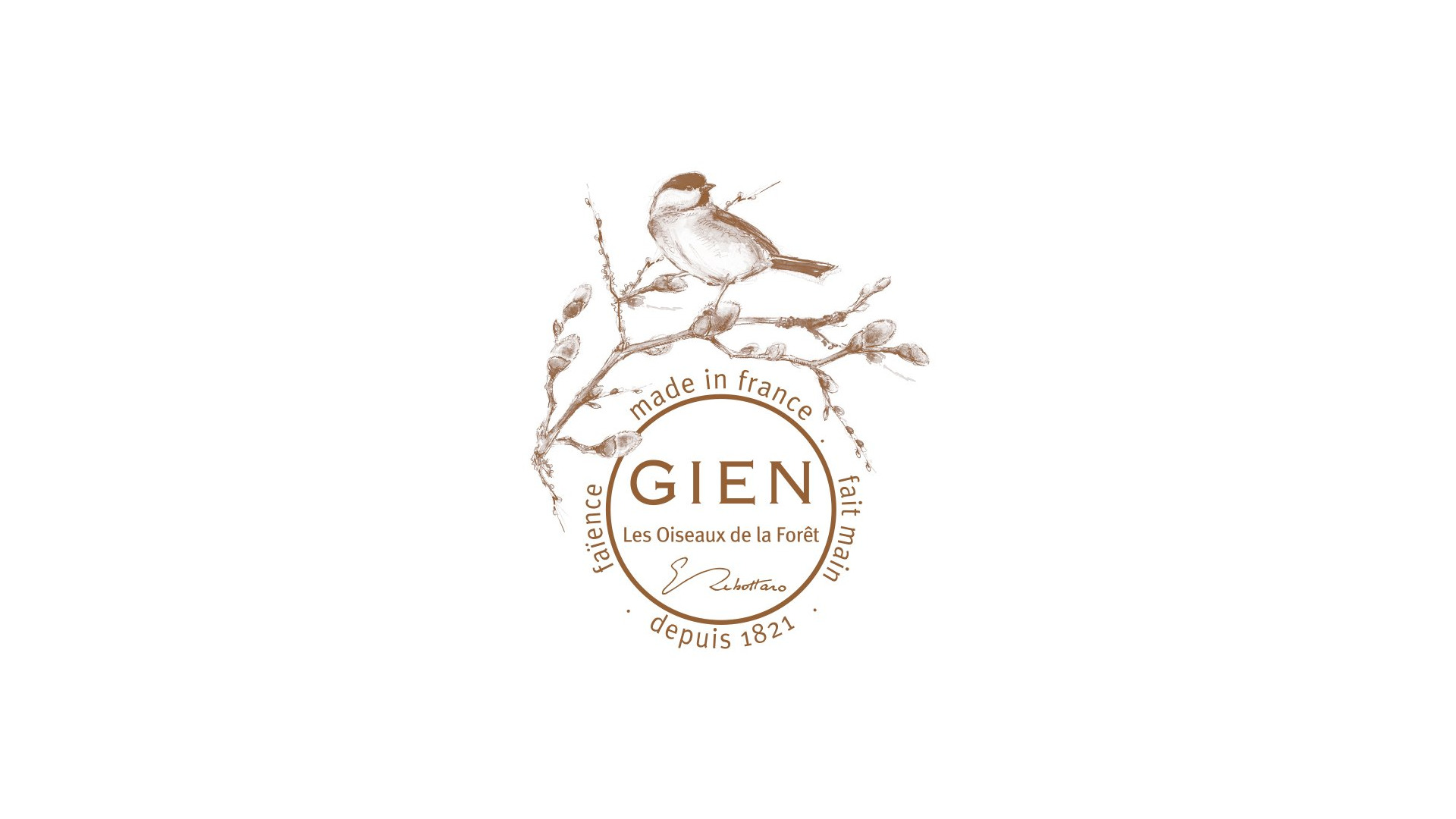 10667988 Gien Кружка Gien Лесные птицы.Белощёкая казарка 300мл, фаянс Фаянс  - Вид №2