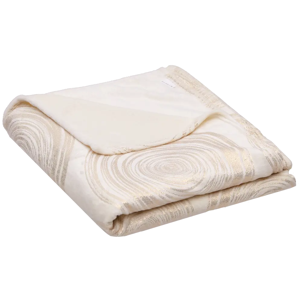 Плед Золотые сферы 180x200 см микрофибра бело-золотой 84574817 STLM-2067904 Ardenza Новогодняя - Вид №2