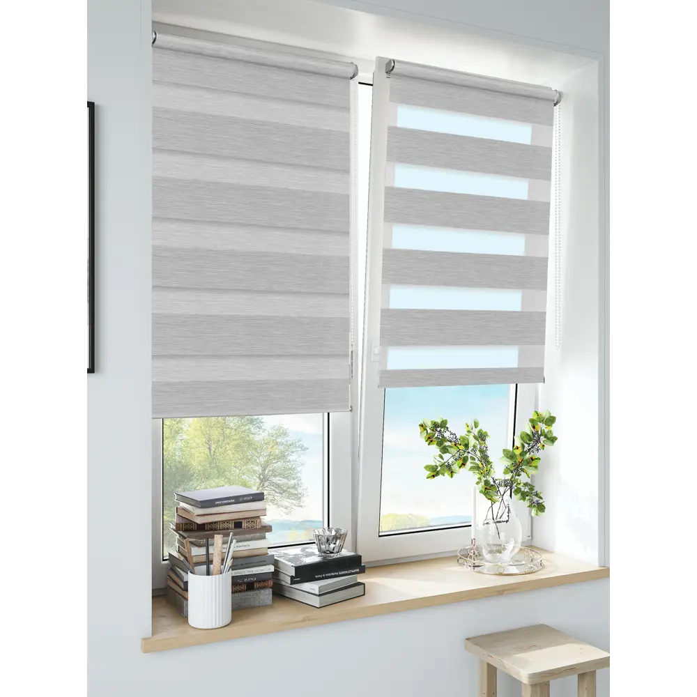 Штора рулонная день-ночь Inspire Moscou 40x160 см серая Granit 3 82688359 STLM-2099032 - Вид №9