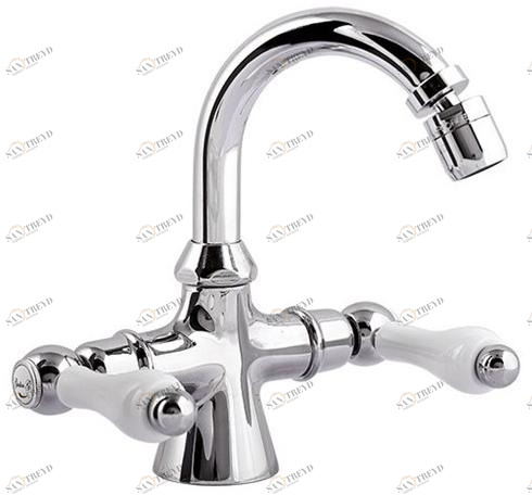 Rubinetteria Giulini Смеситель для биде с одним отверстием и регулируемым изливом для монтажа на террасе Praga - praga crystal F7535p