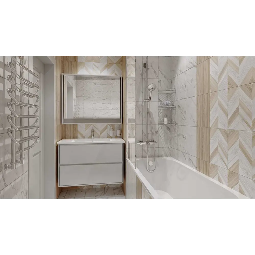 Плитка настенная Wood Natura 25х35 см 1.4 м² цвет бежевый BELANI STLM-2198090 - Вид №5