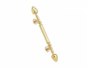 0N4482.000.01 Ручка дверная на розетках 700мм Золото 24К