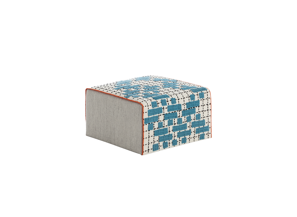 100263 Пуф маленький C Turquoise GAN Bandas - Вид №1