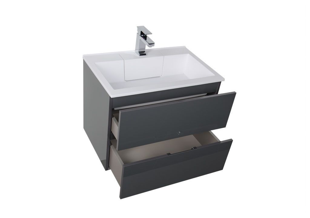 Мебель для ванной Aquanet Алвита 70 серый антрацит 00184580 - Вид №4