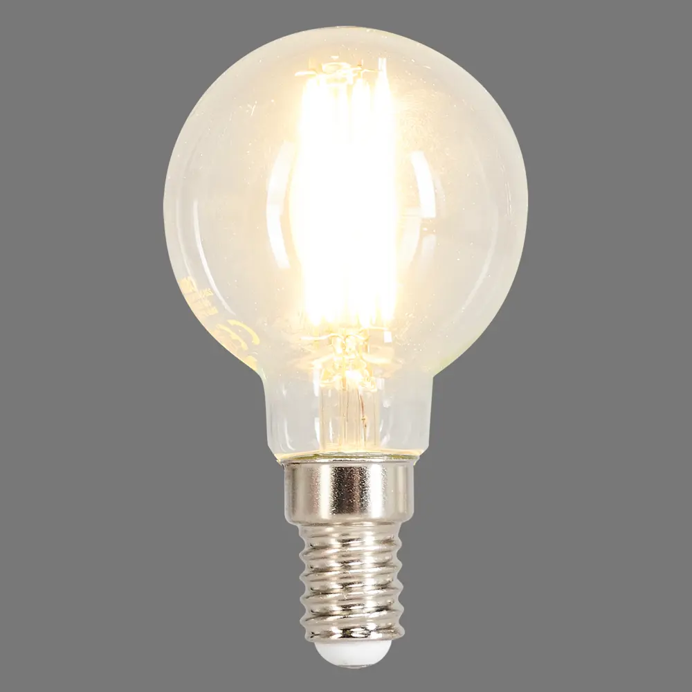 Лампа светодиодная Osram E14 220 В 6 Вт шар прозрачная 800 лм тёплый белый свет 82481261 STLM-2038648  - Вид №3