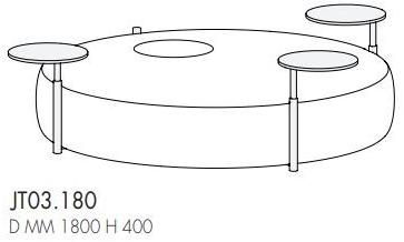 BLOSS Мягкое сиденье с кадкой и столиками Maxi sun-id-1424604 - Вид №8
