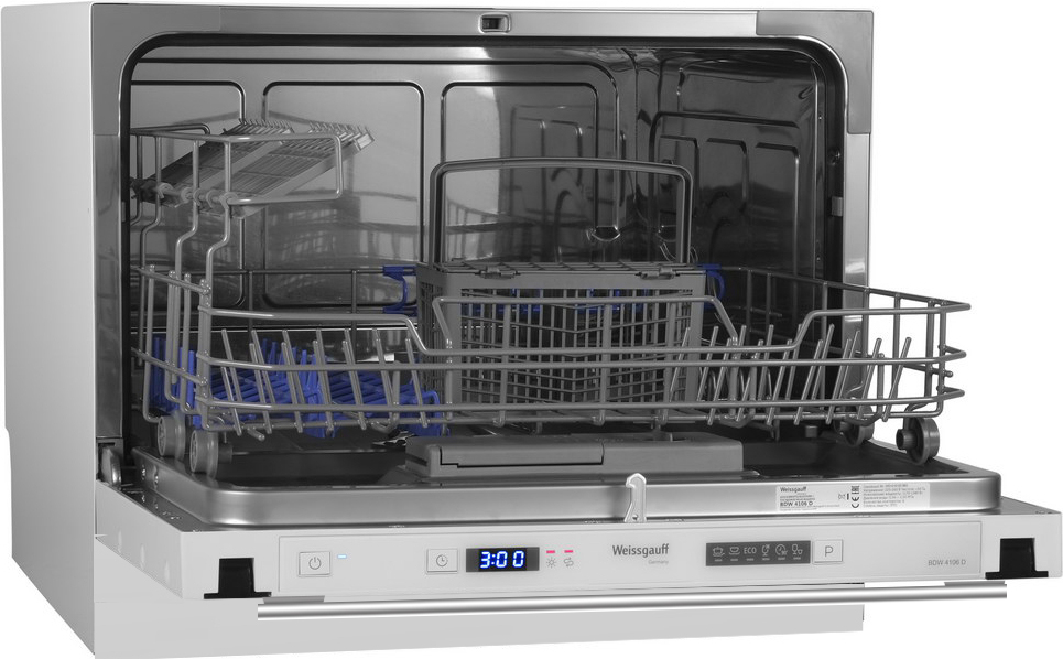 BDW 4106 D 45x55x51.8 см, 6 комплектов посуды, электронное управление, дисплей, расход воды 11 л., 6 программ Weissgauff Santreyd  - Вид №3