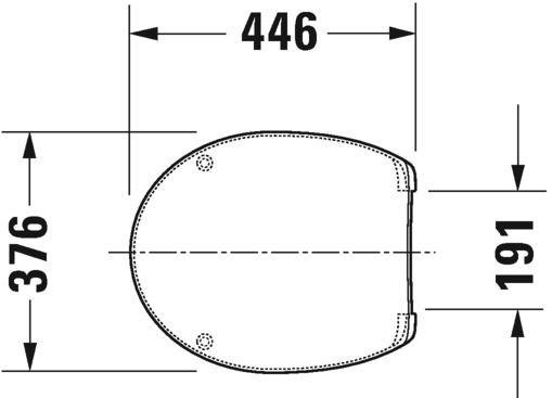 0064200000 Крышка сиденье для унитаза Duravit Duraplus - Вид №1