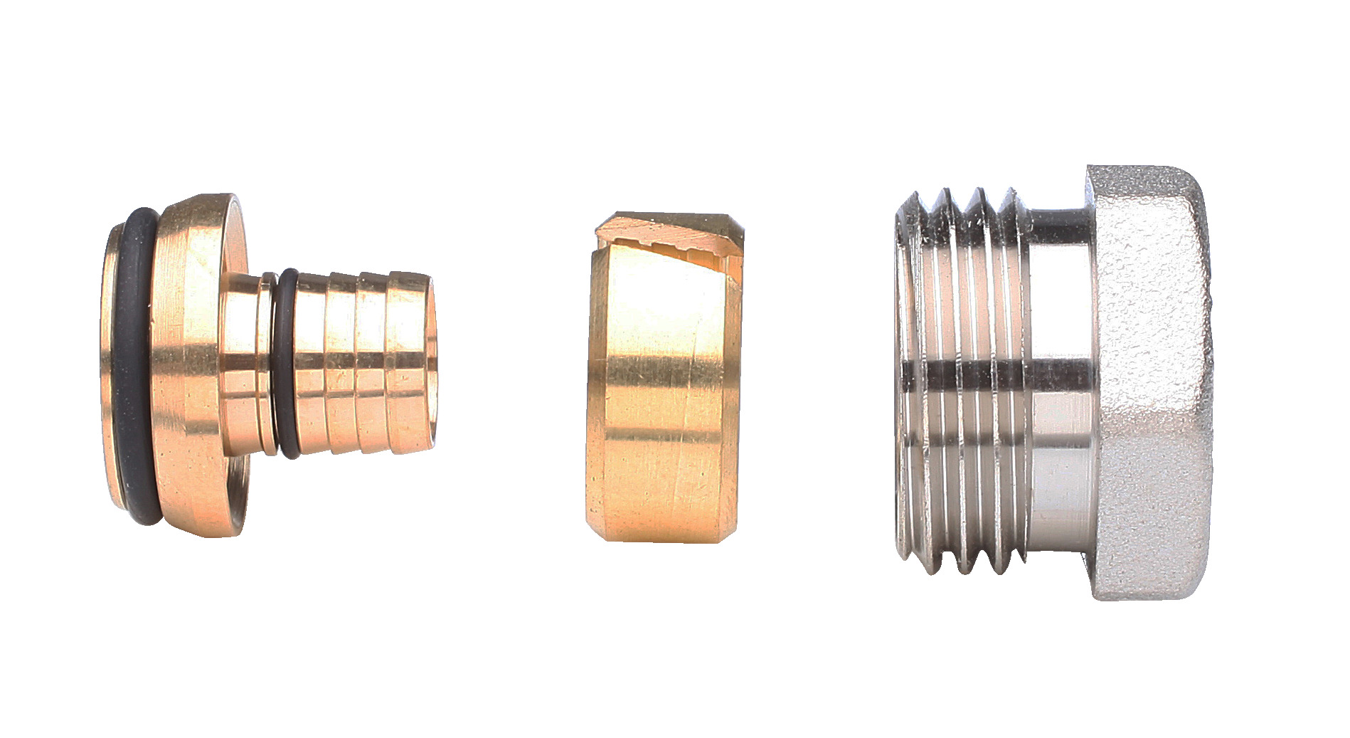 Danfoss Фитинги для полимерных труб (PEX) Уплотн. фитинги PEX 18x2 G3/4'' вн 013G4158  - Вид №1