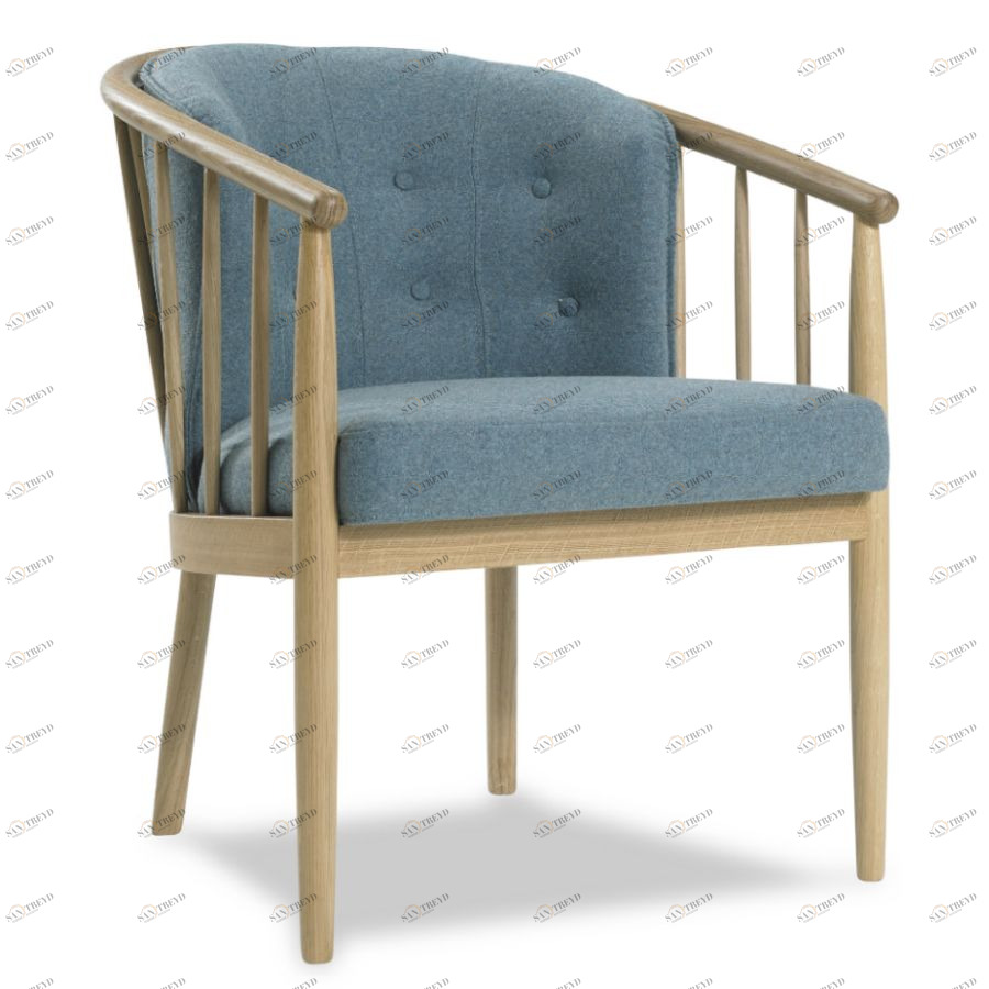 Кресло с восемью кнопками Anna, дуб, сине-зеленое Kragelund 40600202520